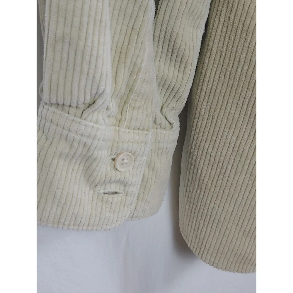 Levi's Men S Button Up Shirt Green‎ Corduroy Mushroom Tag Long Sleeve